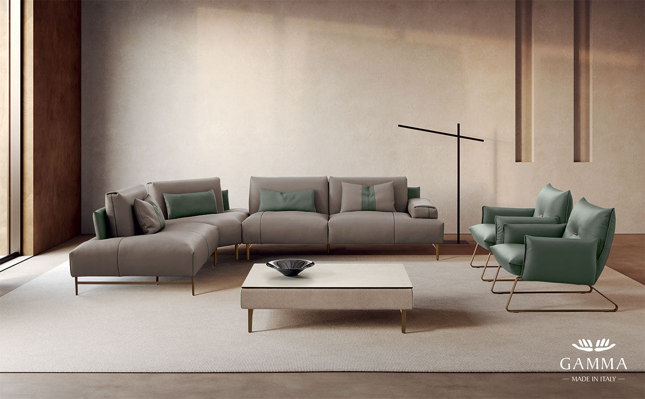 Saks Sofa by Gamma | Modern Italian Leather Modular Sofa – ItalMod