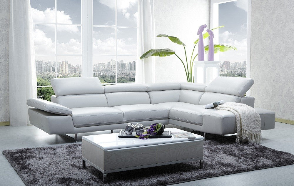 1717 Italian Leather Sectional | J&M Furniture - Canal Furniture