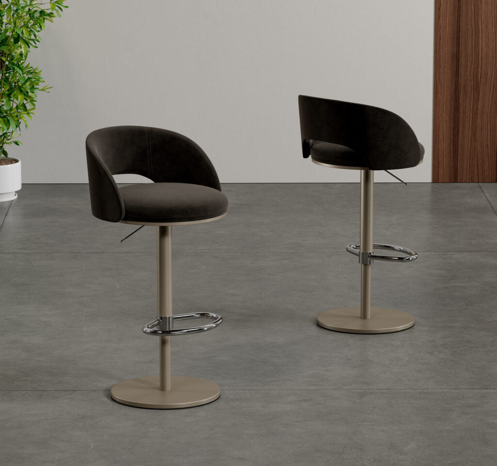 Dana Swivel Barstool 4070B-H | Elite Modern - Canal Furniture