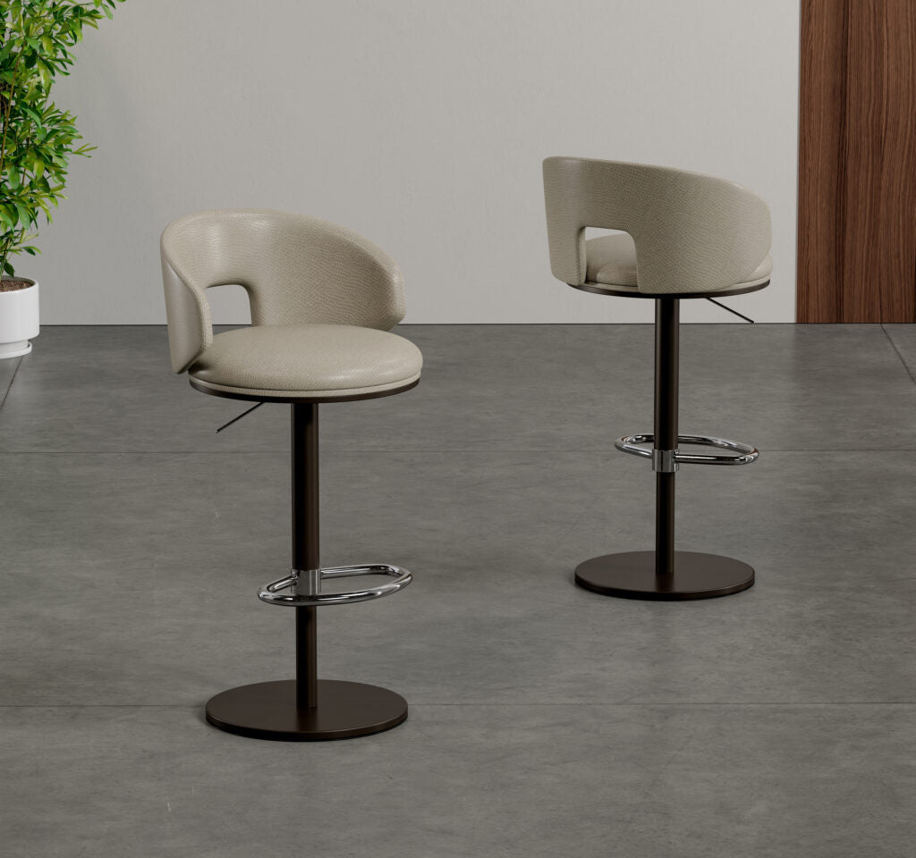 Clay Swivel Barstool 4073B-H | Elite Modern - Canal Furniture