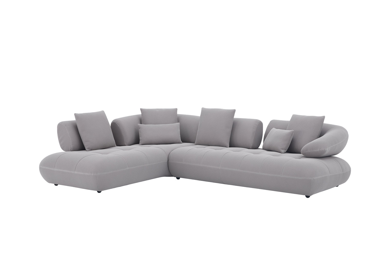 Savannah Fabric Sectional in Grey | J&M Furniture - Canal Furniture
