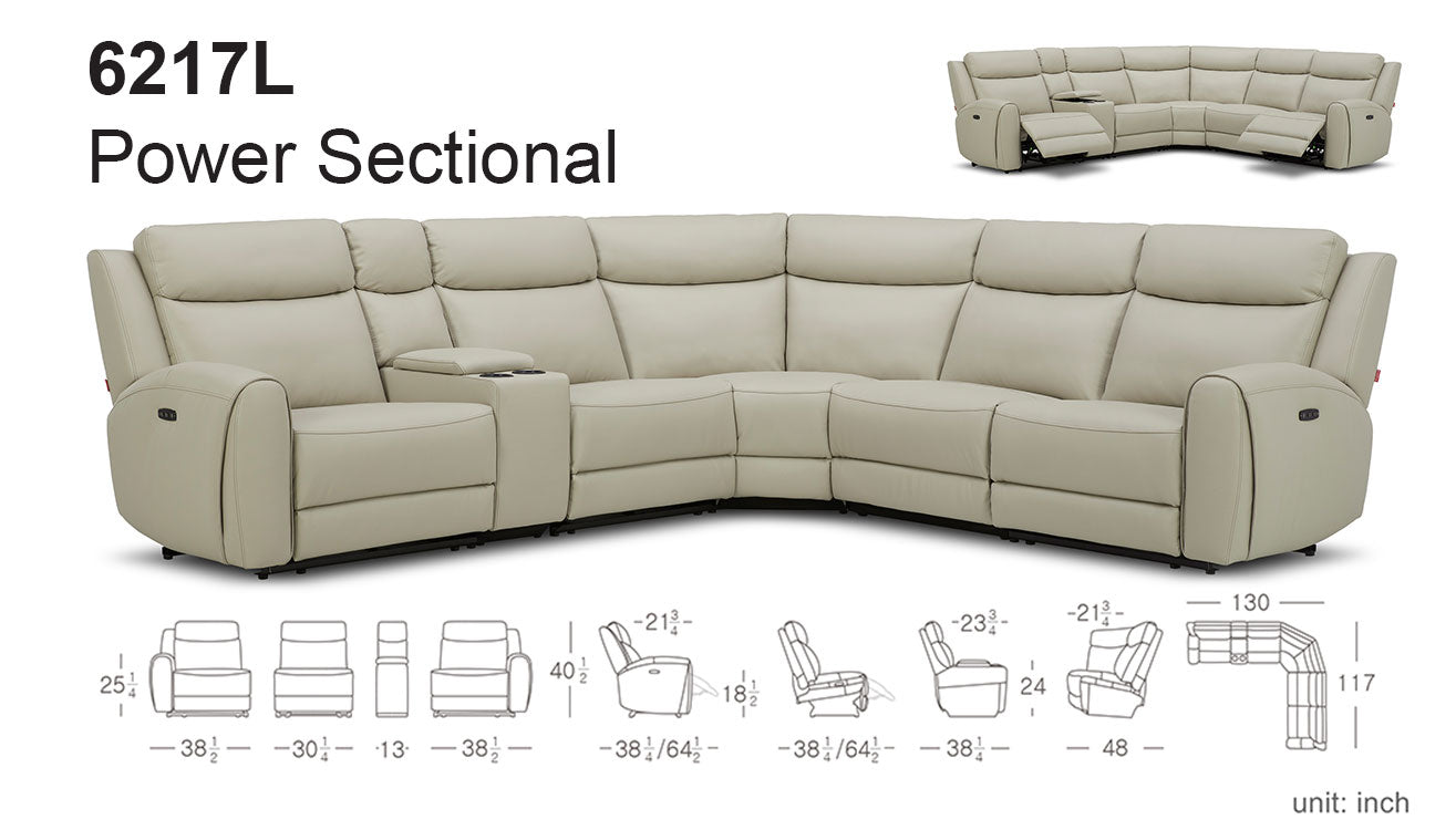 6217L Power Sectional | J&M Furniture - Canal Furniture