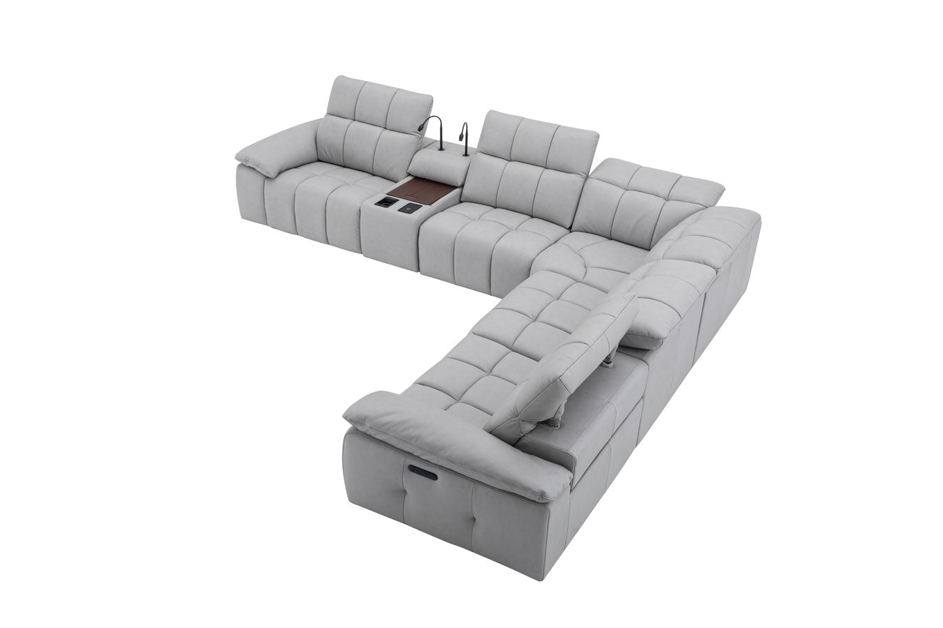 Beaumont Power Recliner 8301 in Light Grey | J&M Furniture - Canal Furniture