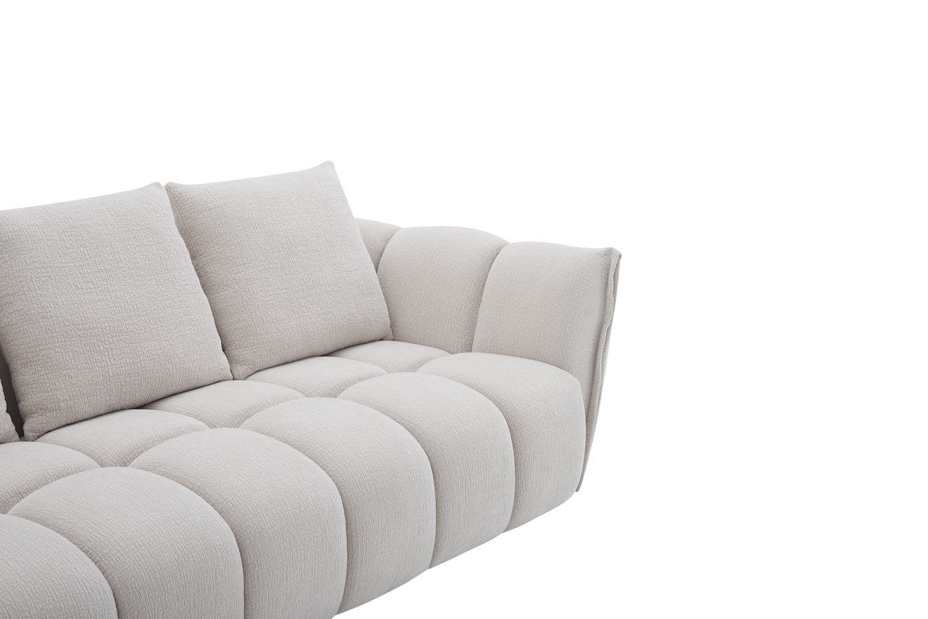 Lennox Fabric Loveseat in Light Grey | J&M Furniture - Canal Furniture