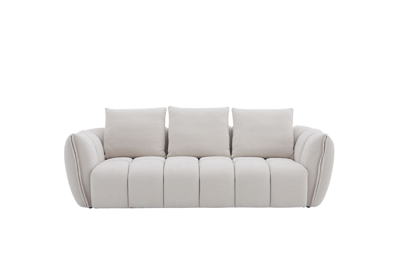 Lennox Fabric Loveseat in Light Grey | J&M Furniture - Canal Furniture