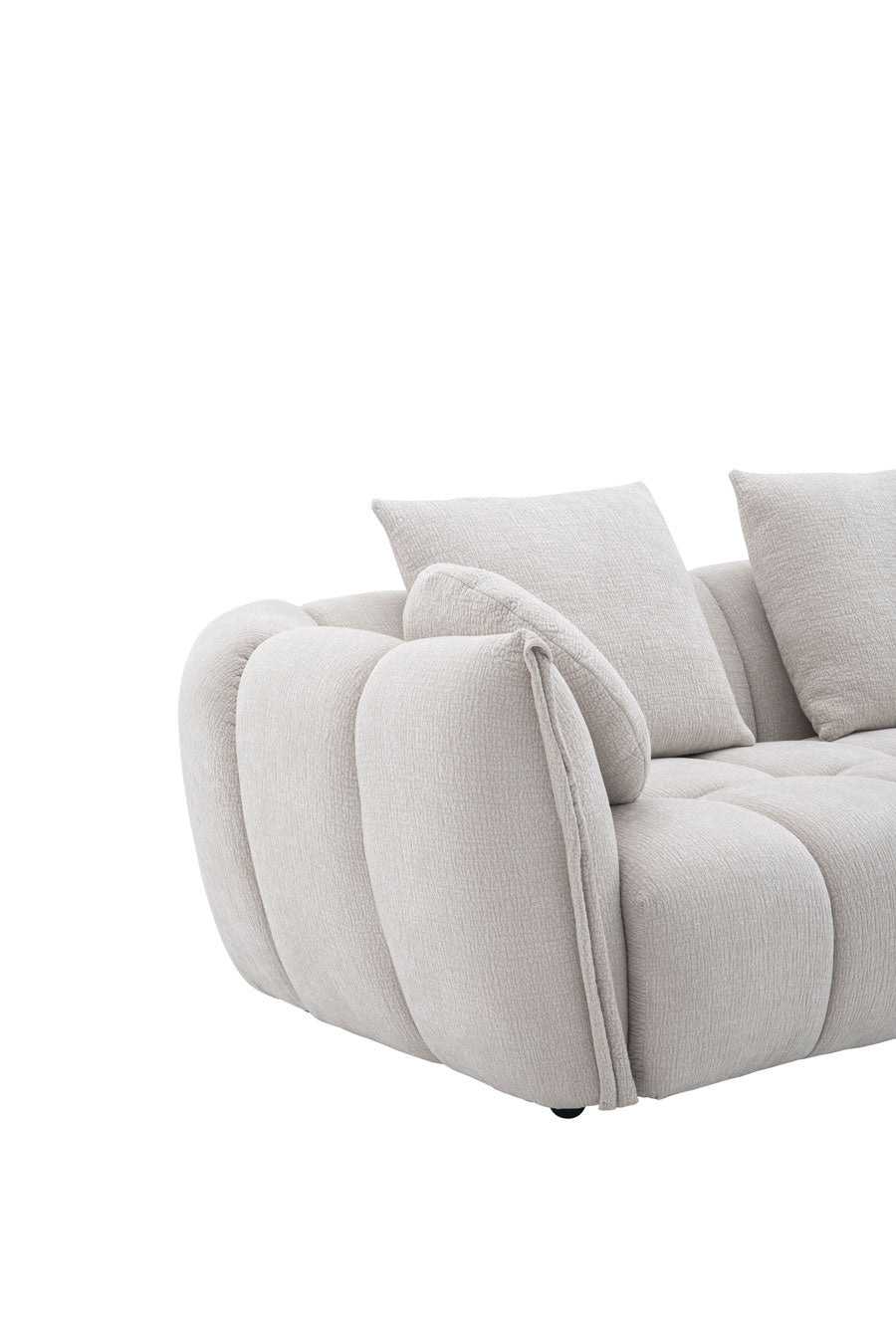 Lennox Fabric Loveseat in Light Grey | J&M Furniture - Canal Furniture