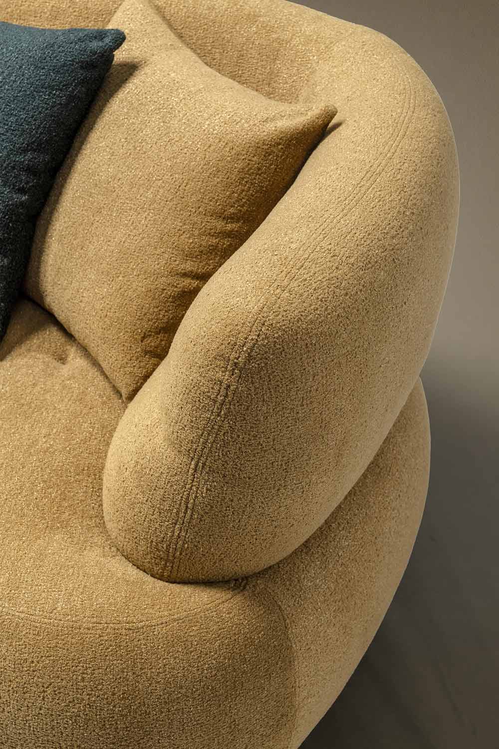 HF5509 Modern Fabric Sofa in Gold | J&M Furniture - Canal Furniture