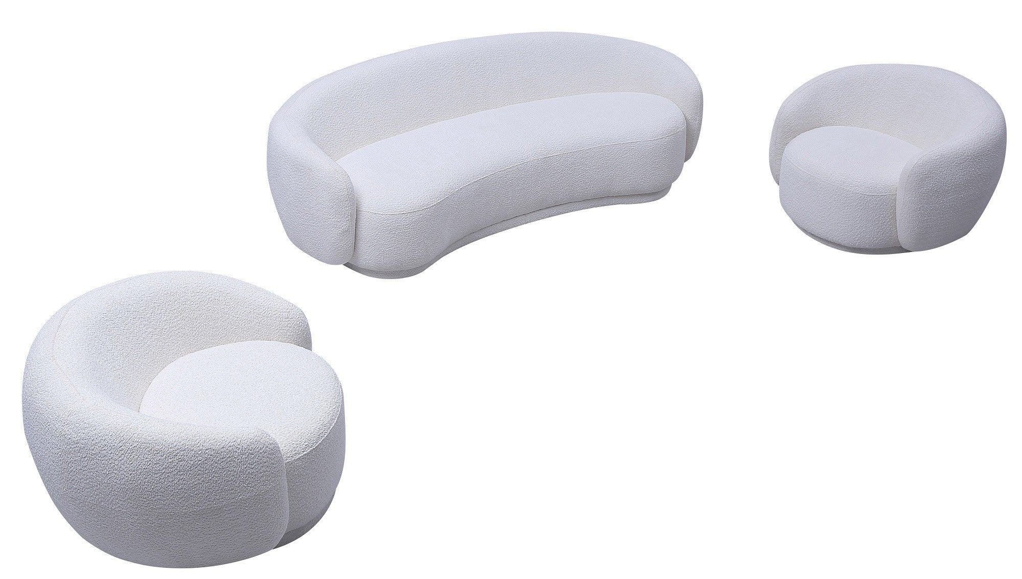 Lounge Sofa in Off White | J&M Furniture - Canal Furniture