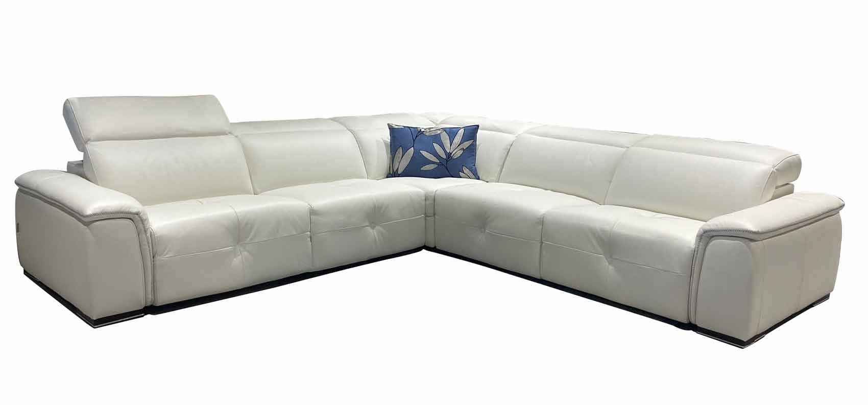Mayon Leather Sectional | Max Divani - Canal Furniture