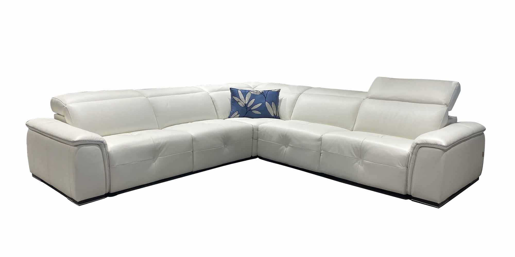 Mayon Leather Sectional | Max Divani - Canal Furniture