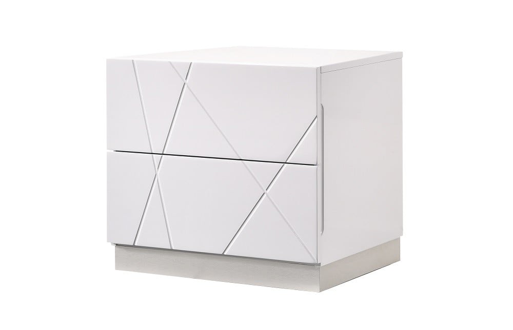 Naples Nightstand in White - Canal Furniture