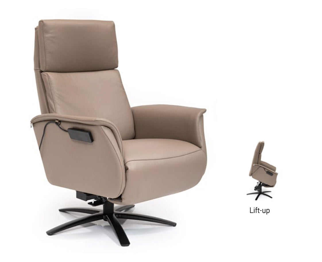 Superior 8007 Power Lift Recliner Grey | Hjort Knudsen - Canal Furniture