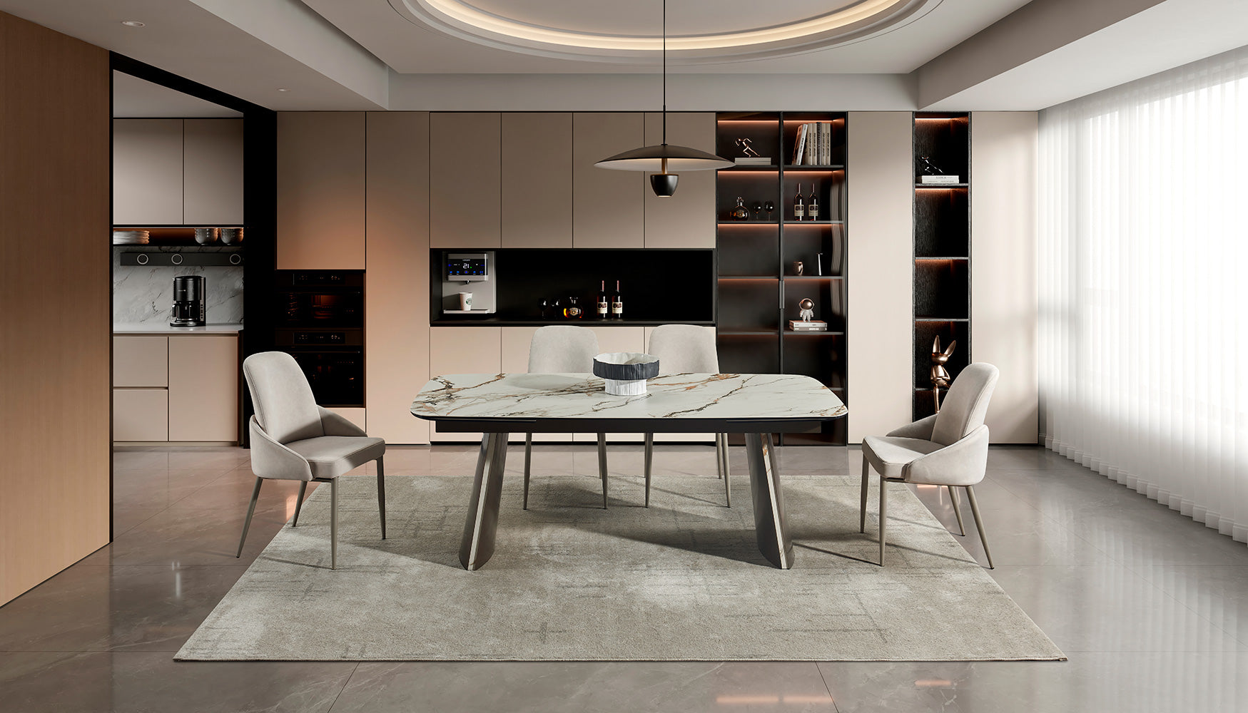 888 Ceramic Extension Dining Table | J&M Furniture - Canal Furniture