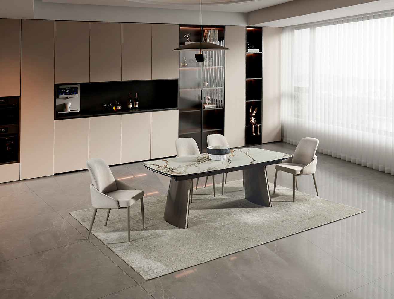 888 Ceramic Extension Dining Table | J&M Furniture - Canal Furniture