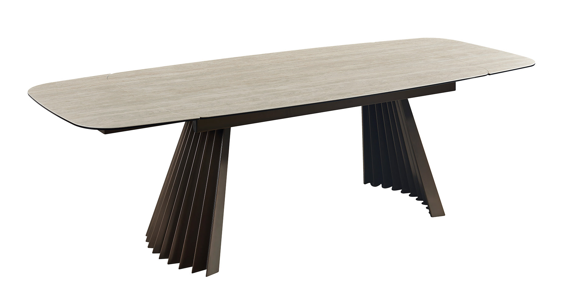 Warm Travertine Extension Table | J&M Furniture - Canal Furniture