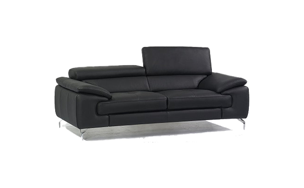 A973 Italian Leather Sofa Collection in Black | J&M Furniture - Canal Furniture