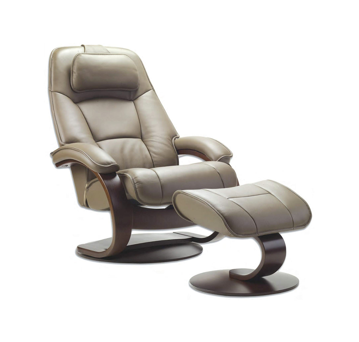 Admiral C Recliner in Cement | Fjords - Canal Furniture