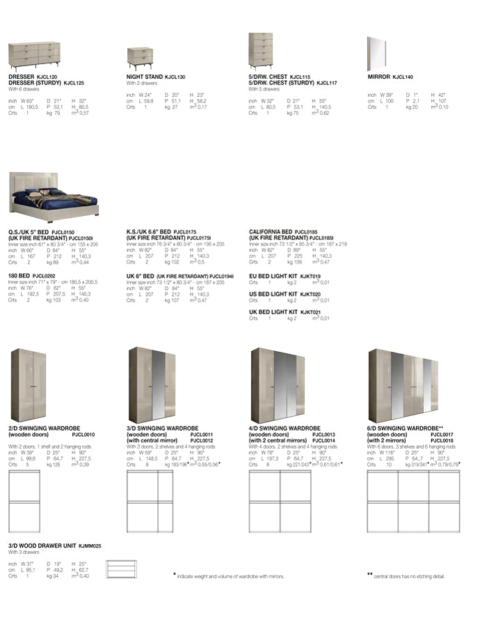 Alf Italia Bedroom Sets Claire Modern Bed | Alf Italia