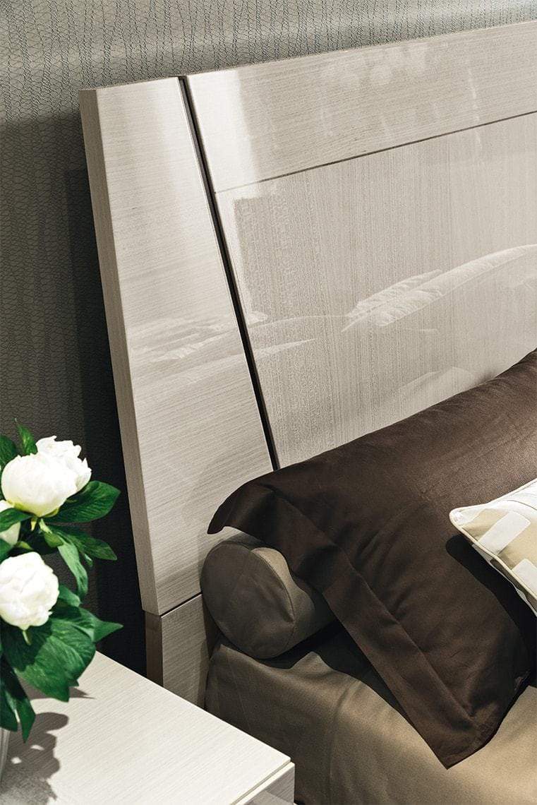 Alf Italia Bedroom Sets Mont Blanc Bed w/ Wooden Headboard | Alf Italia