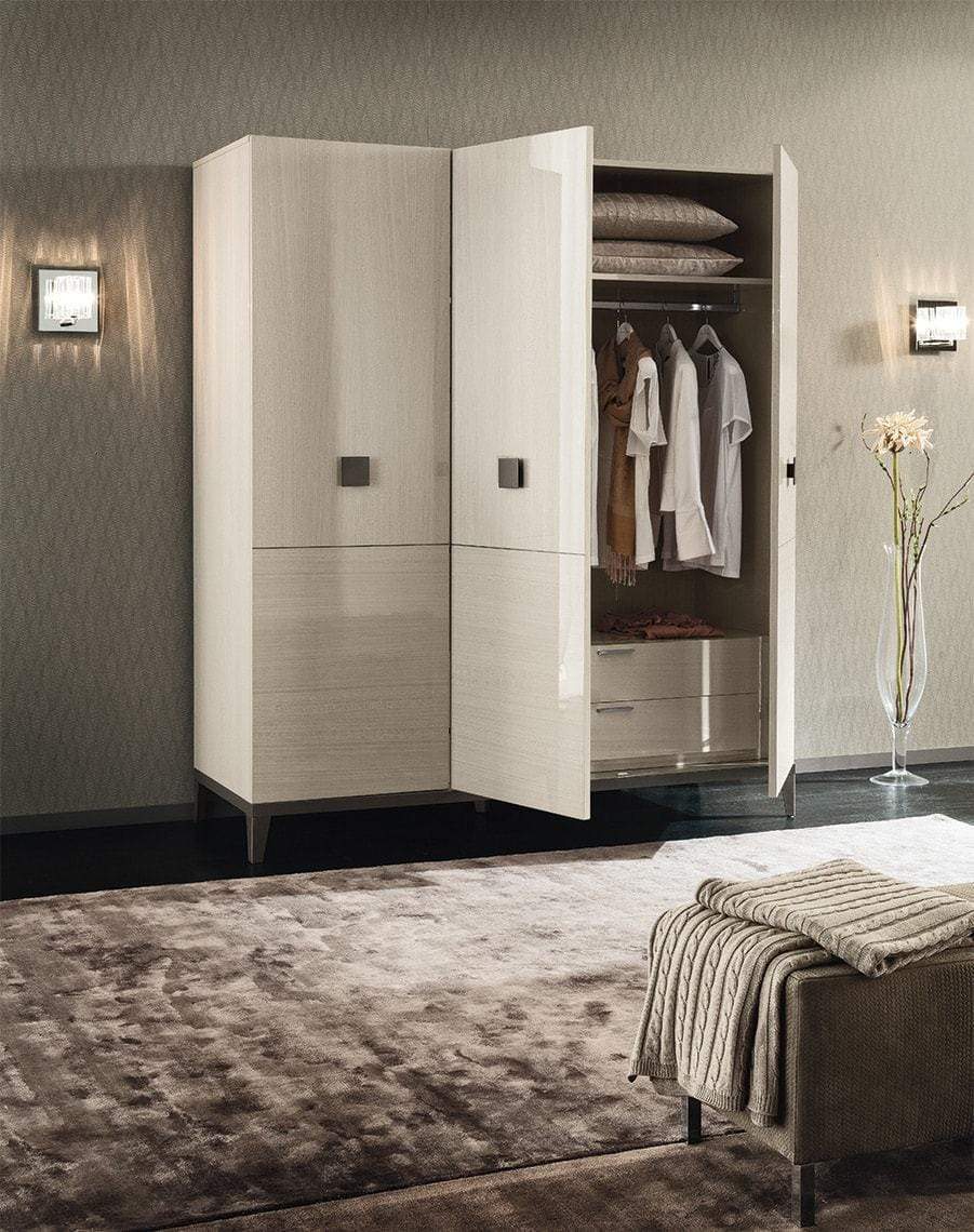 Alf Italia Bedroom Sets Mont Blanc Bed w/ Wooden Headboard | Alf Italia