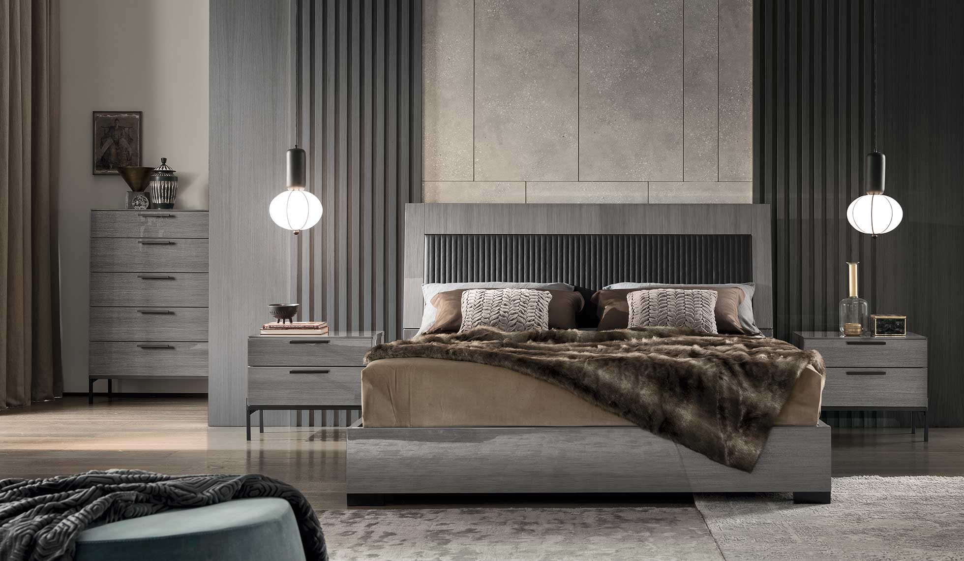 Alf Italia Bedroom Sets Novecento Platform Bed | Alf Italia