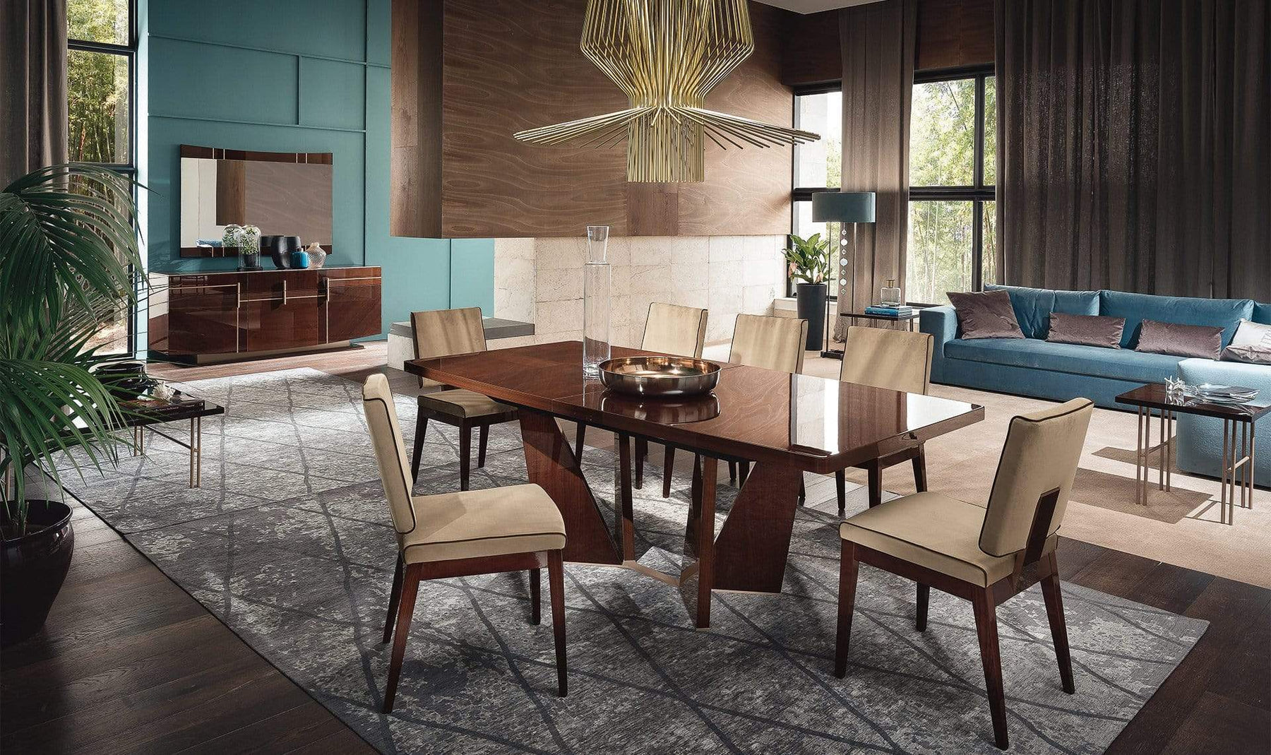 Bellagio Velvet Dining Chairs (Pair) | Alf Italia - Canal Furniture