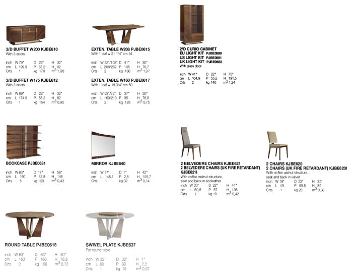 Alf Italia Dining Sets Bellagio Dining Table | Alf Italia