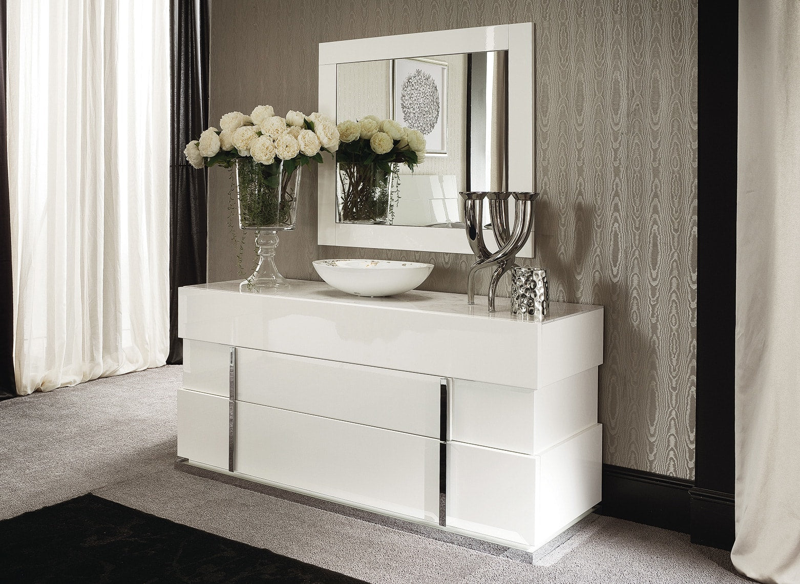 Alf Italia Mirror Canova Buffet Mirror