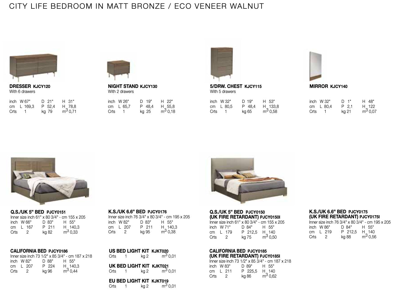 Alf Italia Nightstands CityLife Nightstand