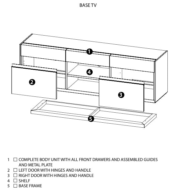 Alf Italia TV Stand & Entertainment Centers Corso Como TV Stand | Alf Italia