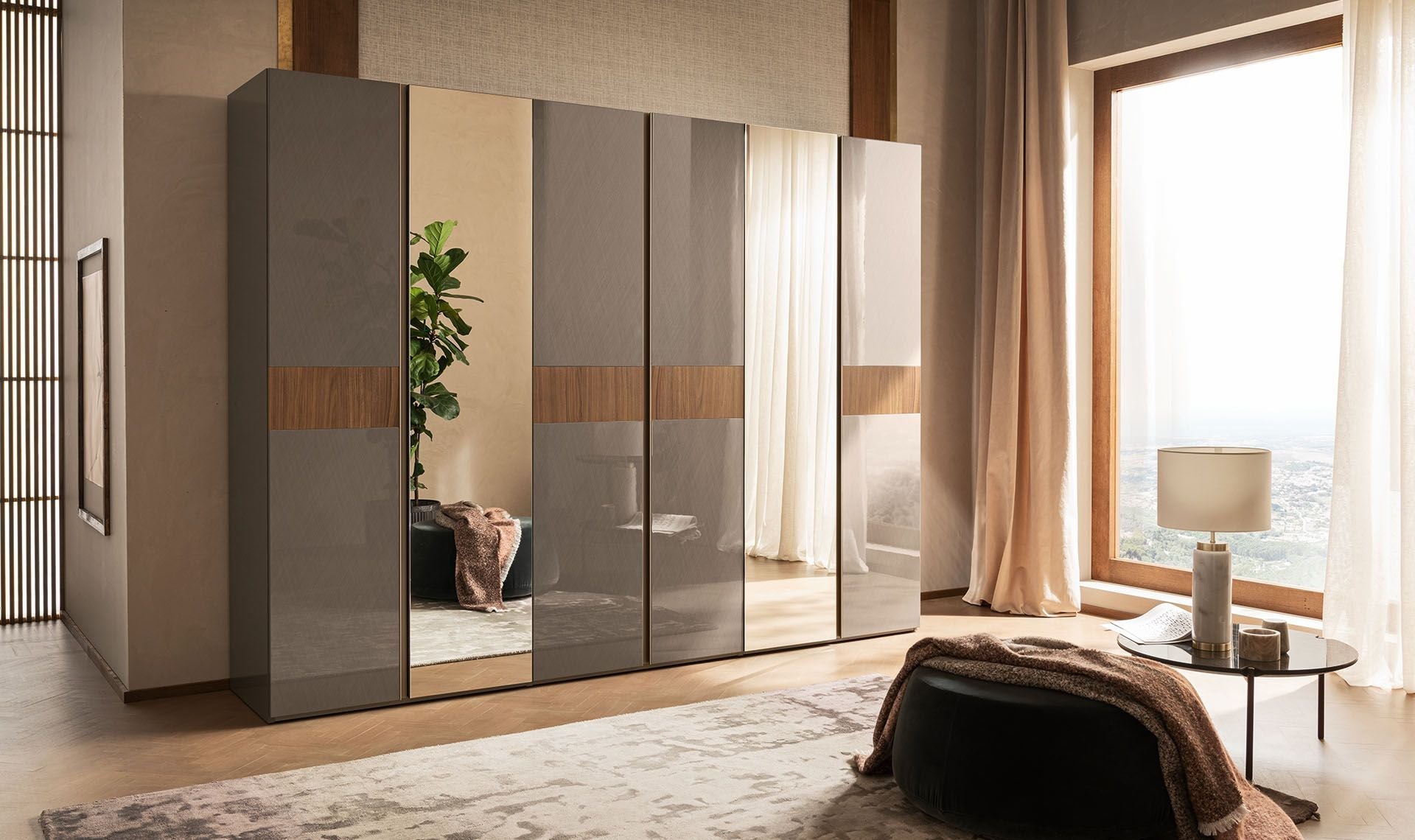 Alf Italia Wardrobe 6D Wardrobe w/ Mirror Corso Como Wardrobe | Alf Italia