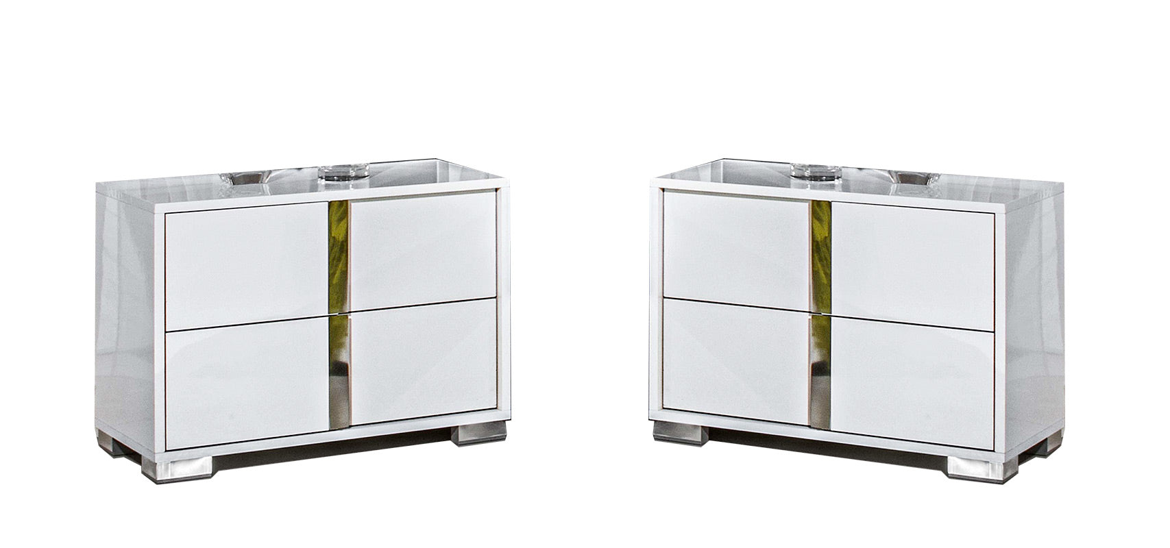 Alice Gloss White Nightstand - Canal Furniture