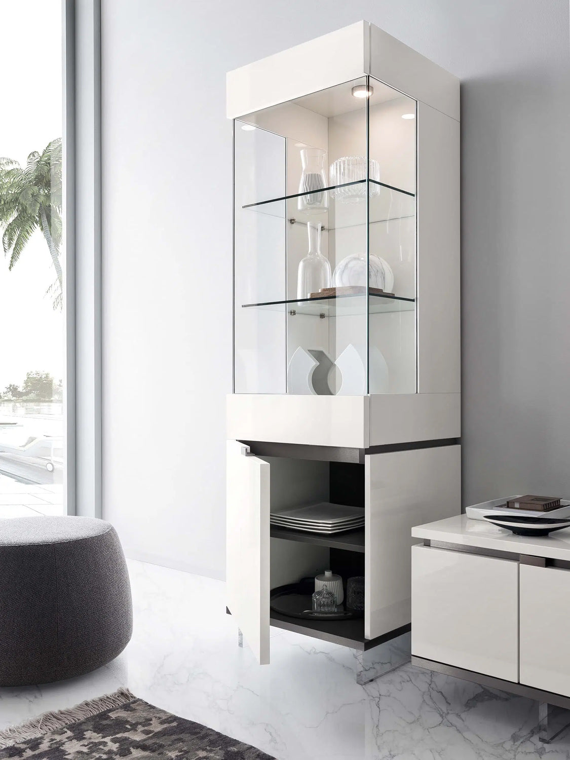 Artemide 1 Door Curio - Canal Furniture