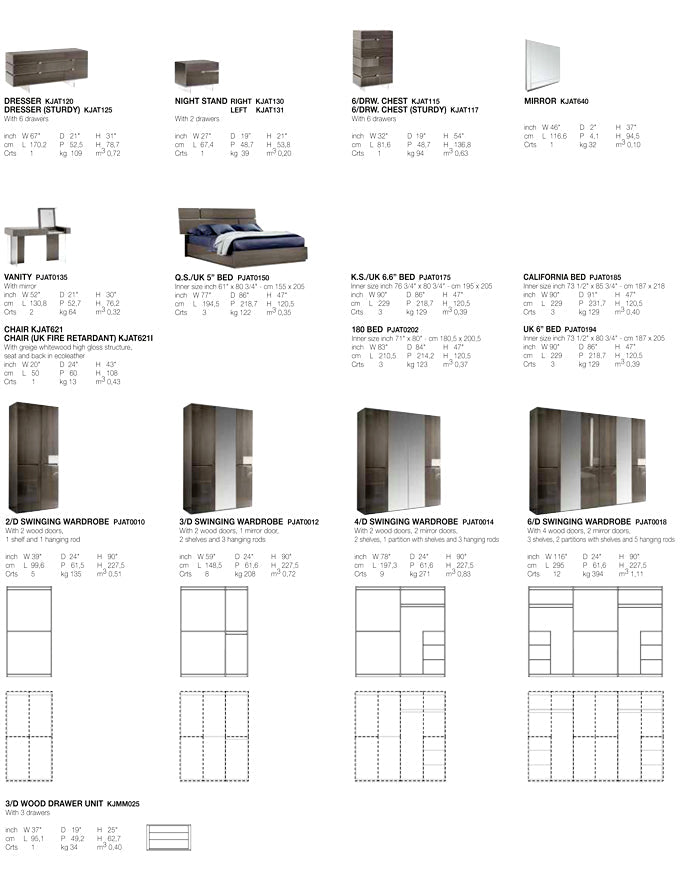 Athena Wardrobe Collection | Alf Italia - Canal Furniture