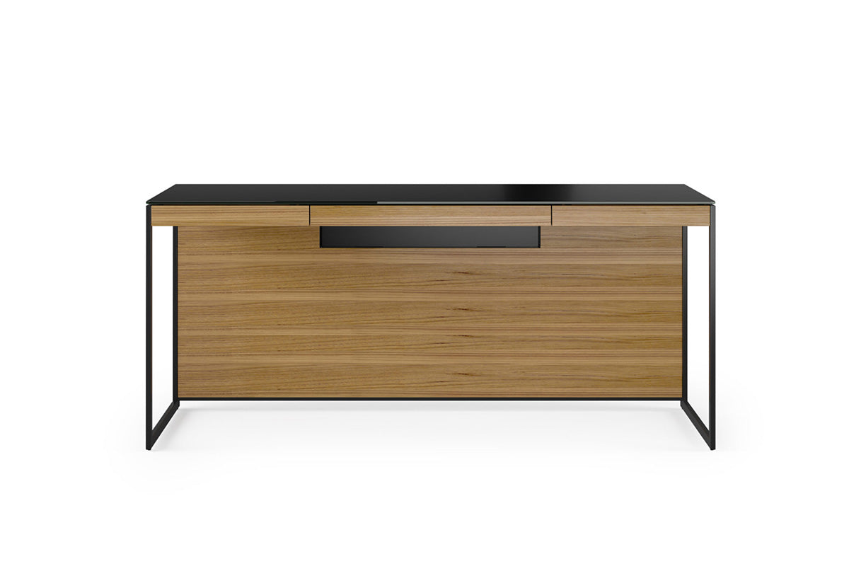 BDI Desk Natural Walnut (WL) - Black (B) Sequel 20 6101 Home Office Desk | BDI Furniture