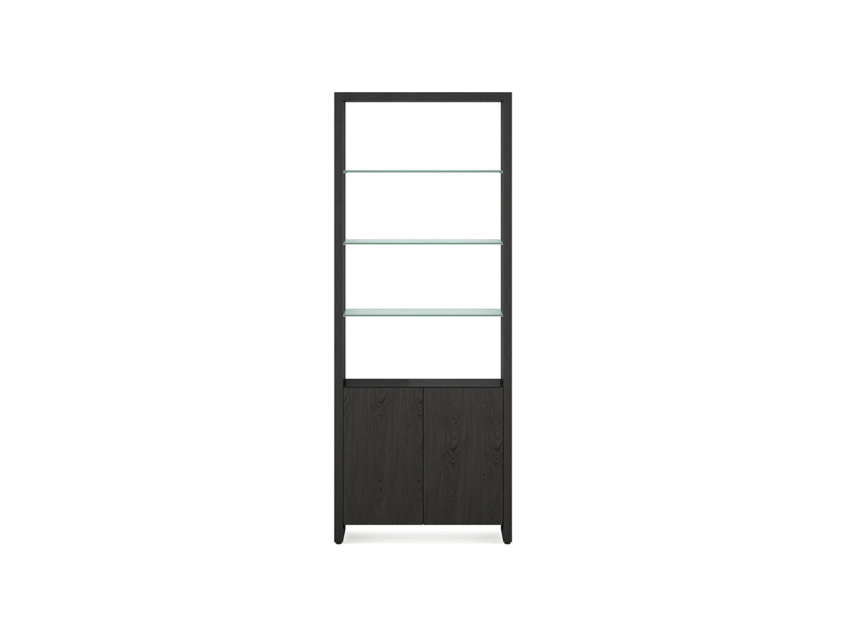 BDI Display & Storage Linea Expandable Bookcase with Glass Shelves 5802 | BDI Furniture
