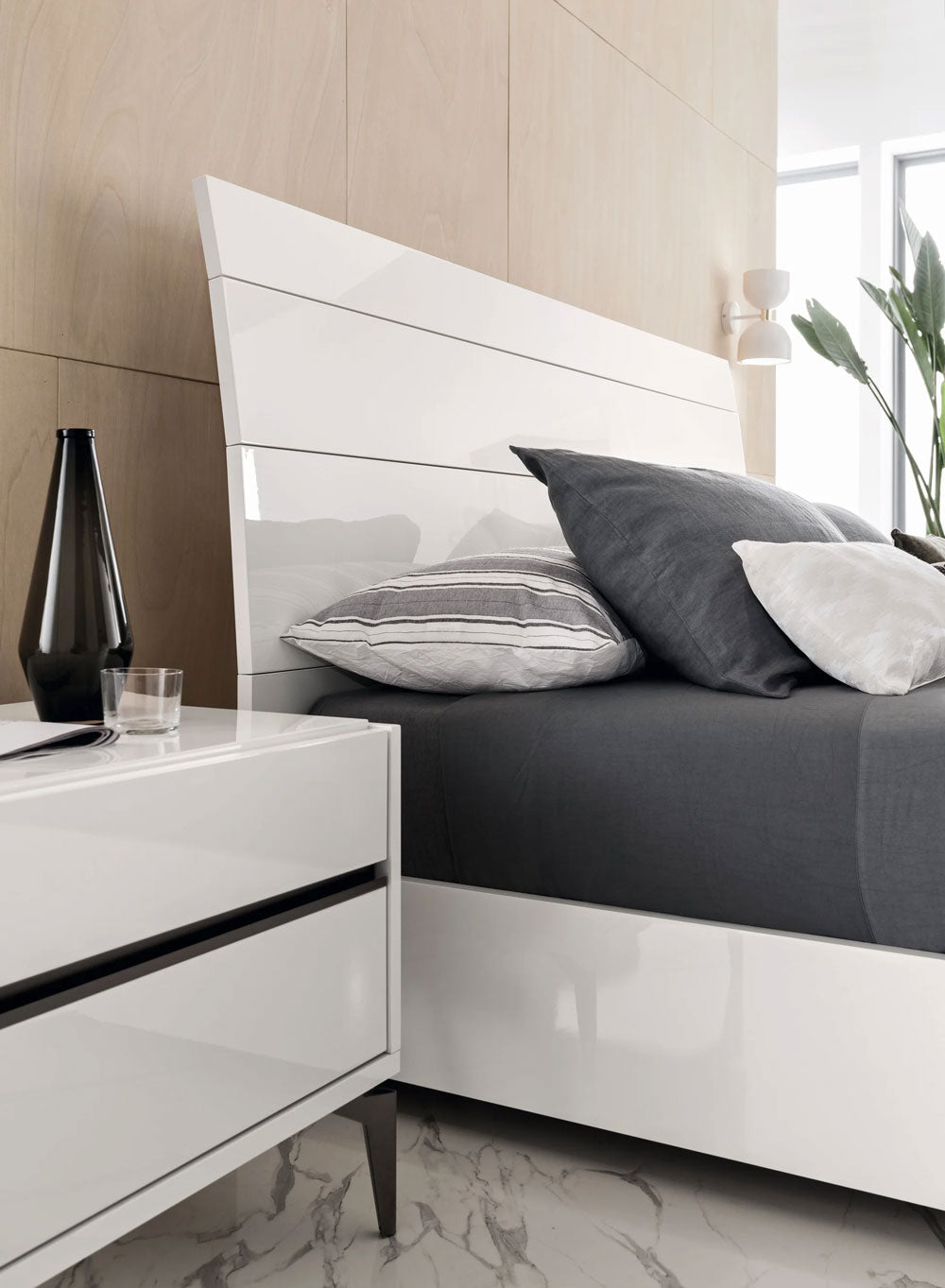 Costa Blanca Modern Bed | Alf Italia (Special Order) - Canal Furniture