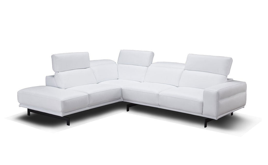 Davenport Snow White Modern Sectional | J&M Furniture - Canal Furniture