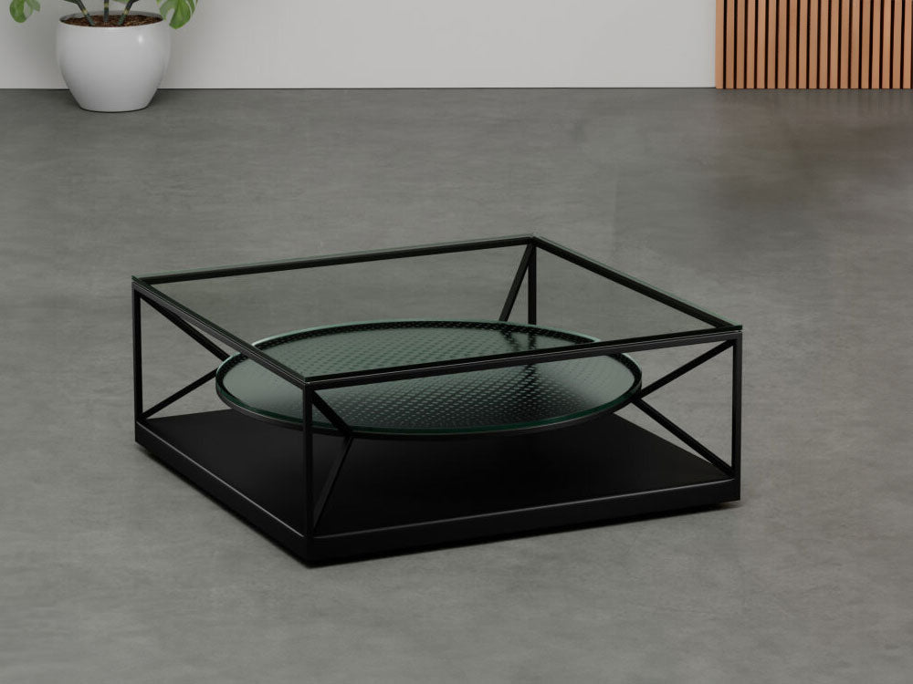 Elite Modern Coffee Table Nimbus Cocktail Glass Top Table 2094 | Elite Modern