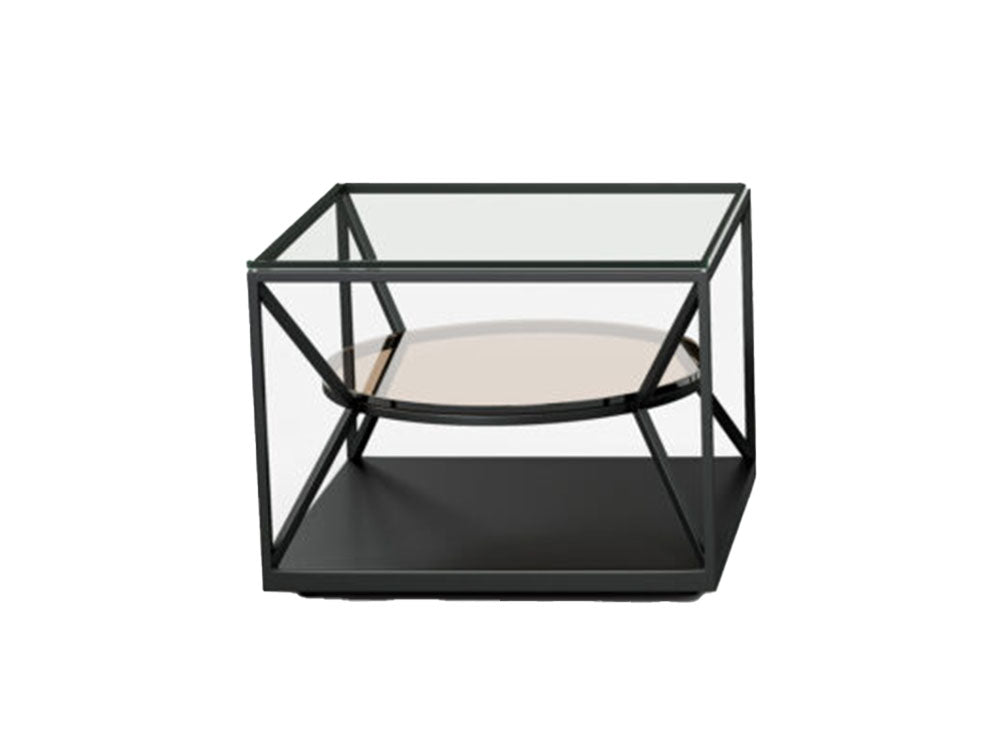 Elite Modern Coffee Table Shadow Glass Nimbus Glass End Table 2094E | Elite Modern