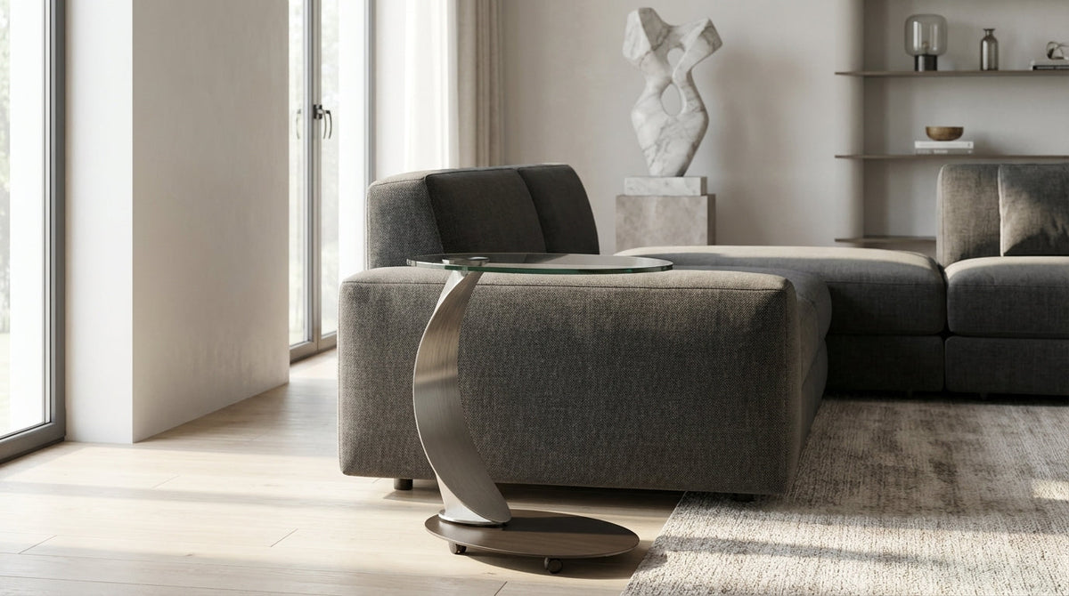 Elite Modern Desk Scoop Laptop Cart 2042 | Elite Modern