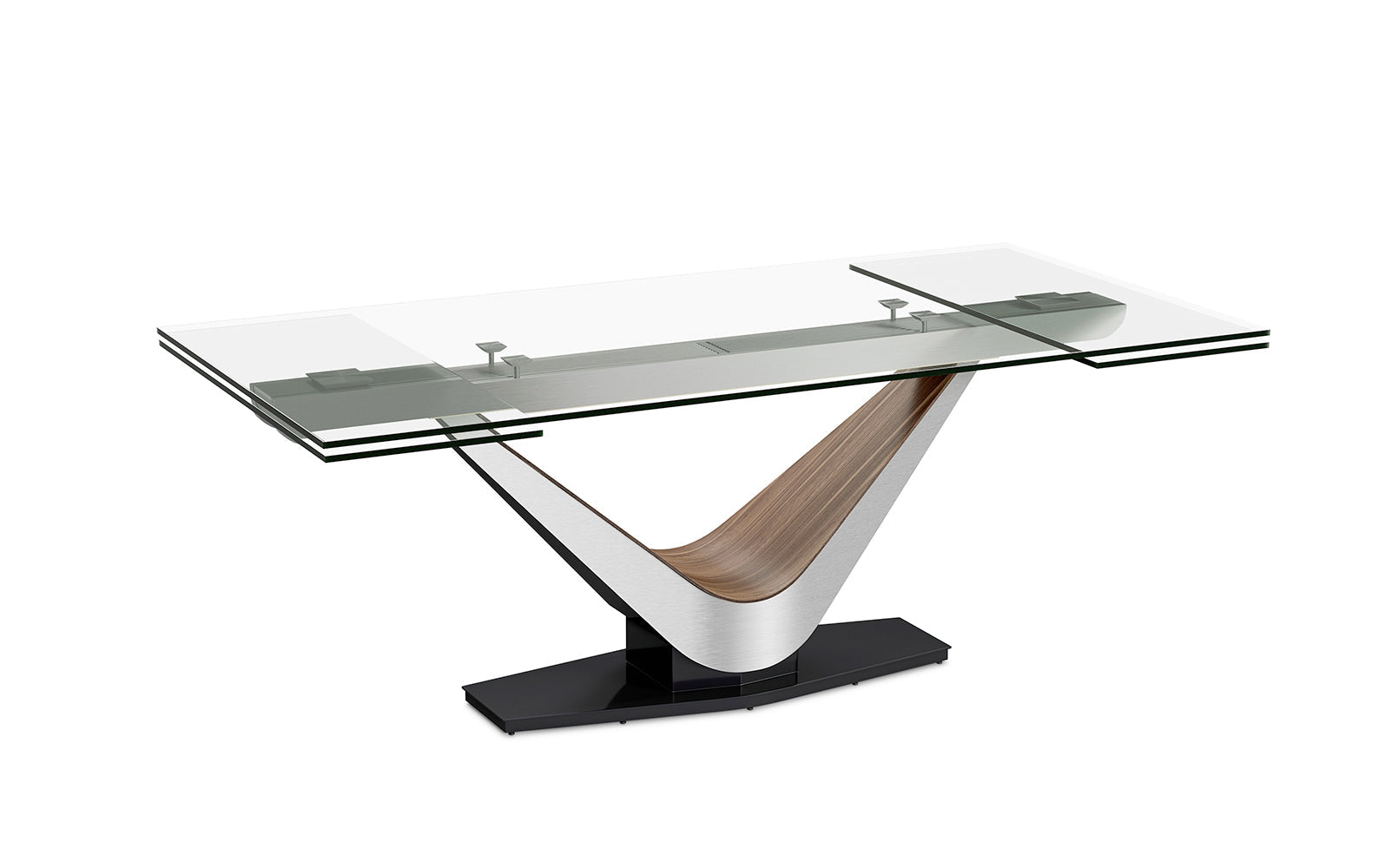 Elite Modern Dining Table Victor Extendable Glass Table 3018-78 | Elite Modern