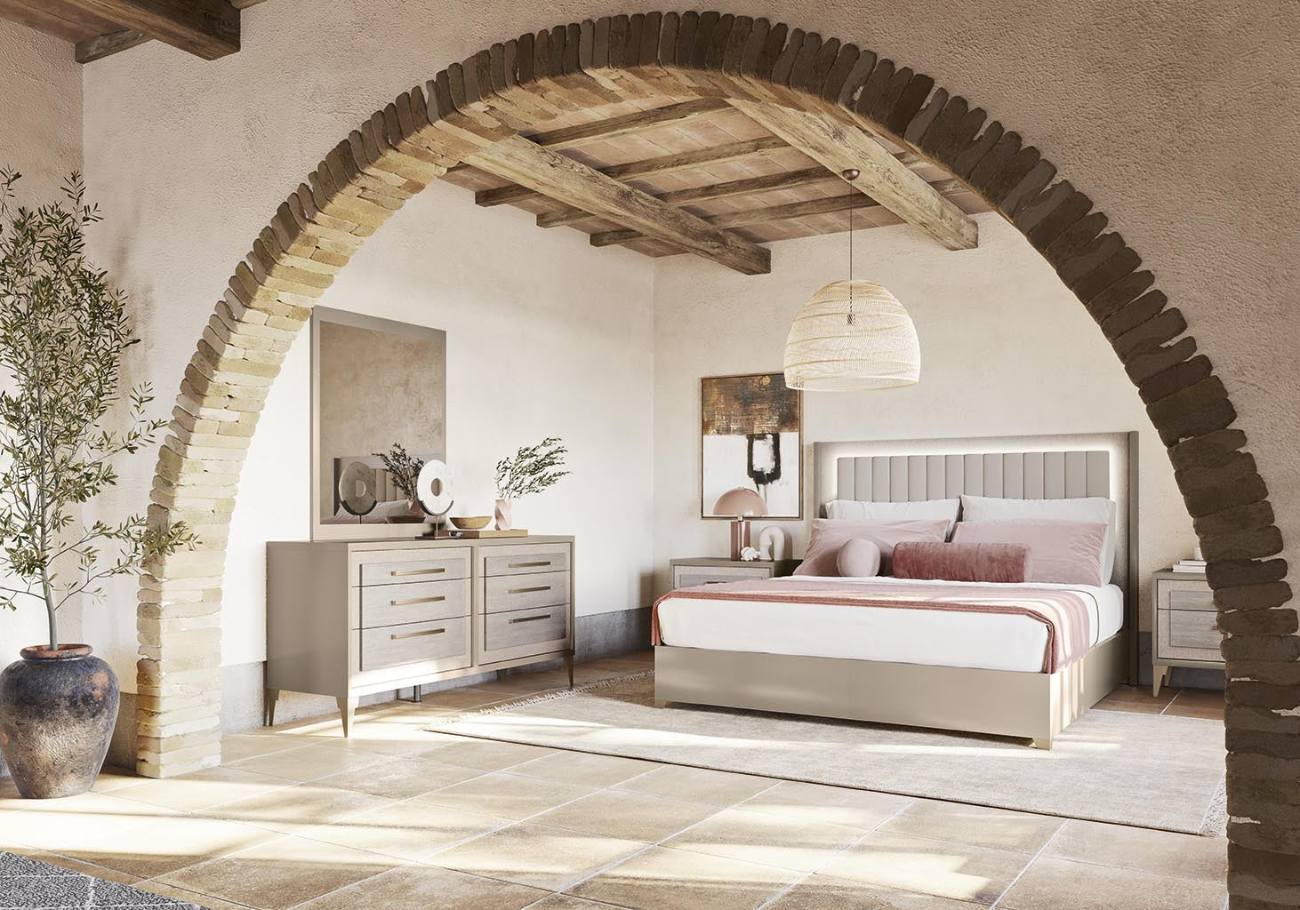 Ellen Upholstered Bed | Alf Italia - Canal Furniture
