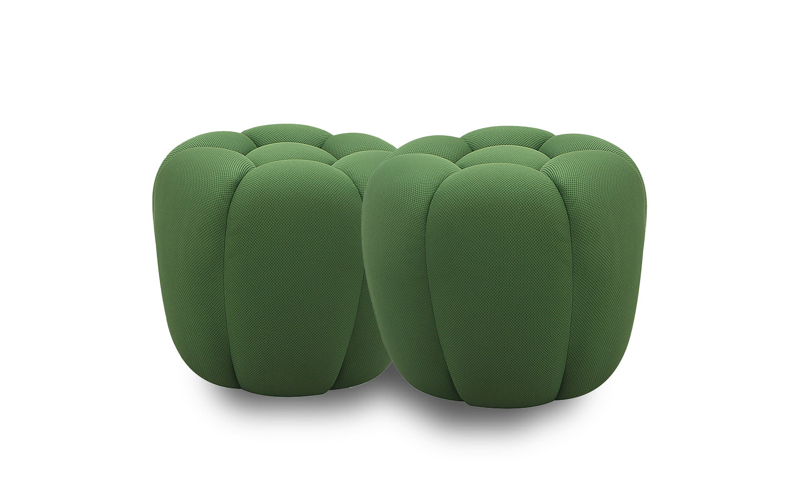 Fantasy Fabric Ottoman in Green - Canal Furniture