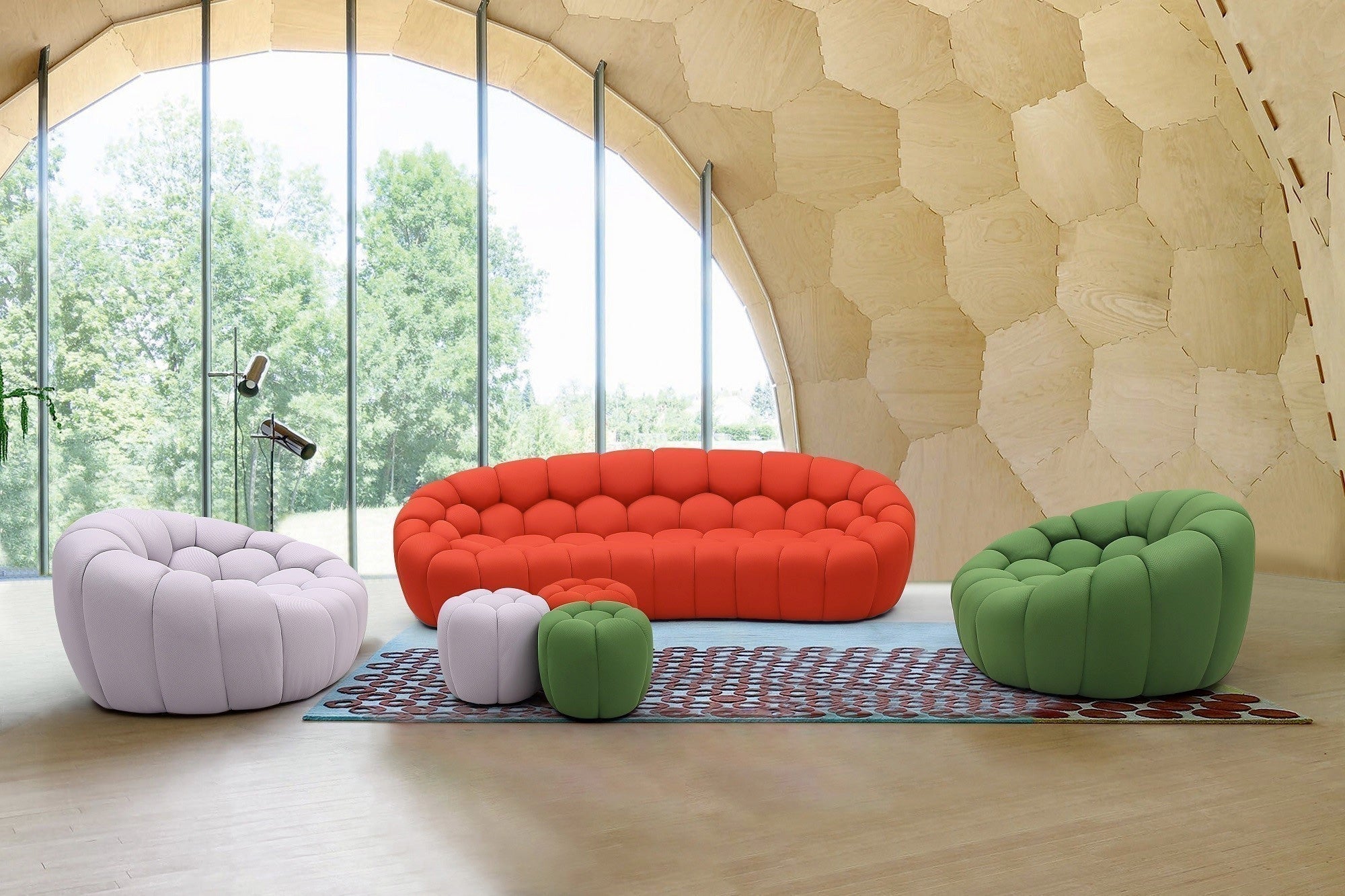 Fantasy Fabric Sofa in Red | J&M Furniture - Canal Furniture