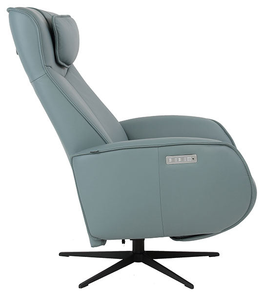 Fjords Chair Axel Recliner with Battery in Ice | Fjords