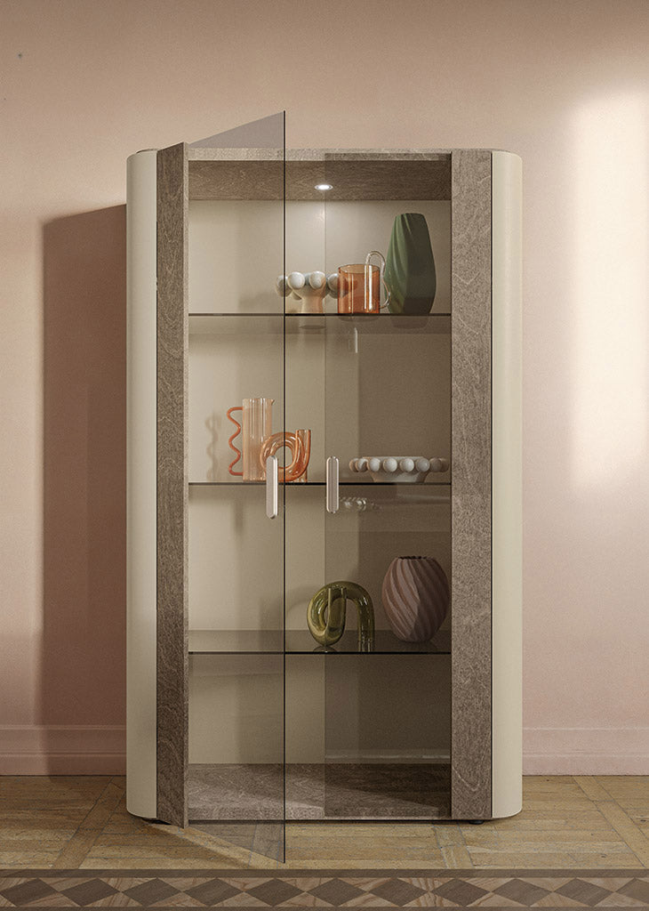 Hebe 2 Door Curio - Canal Furniture