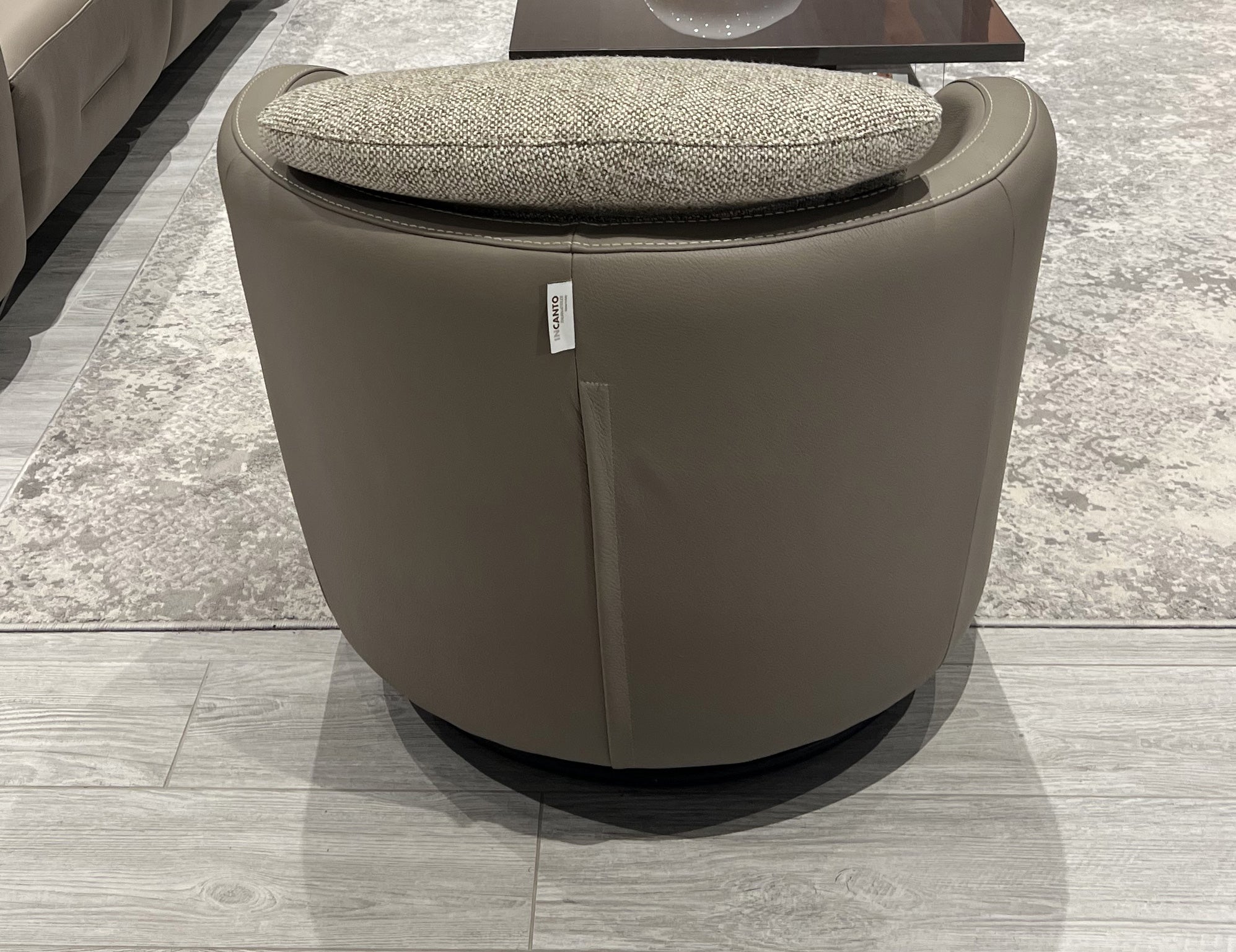 i743 Pienza Swivel/Rocking Armchair in Taupe | Incanto - Canal Furniture