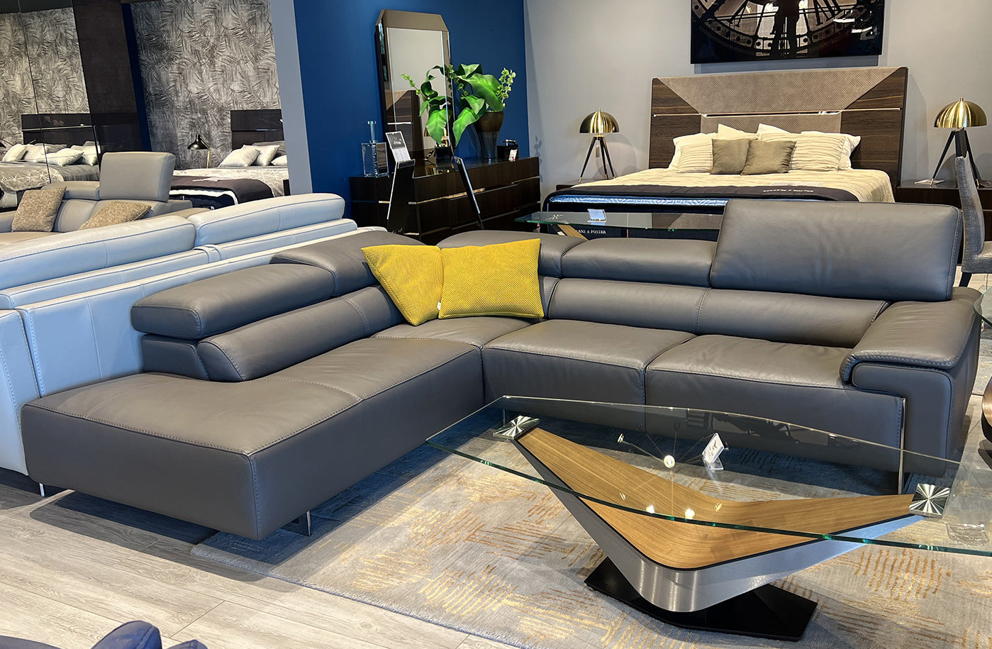 i794 Sectional Sectional in Grey | Incanto - Canal Furniture