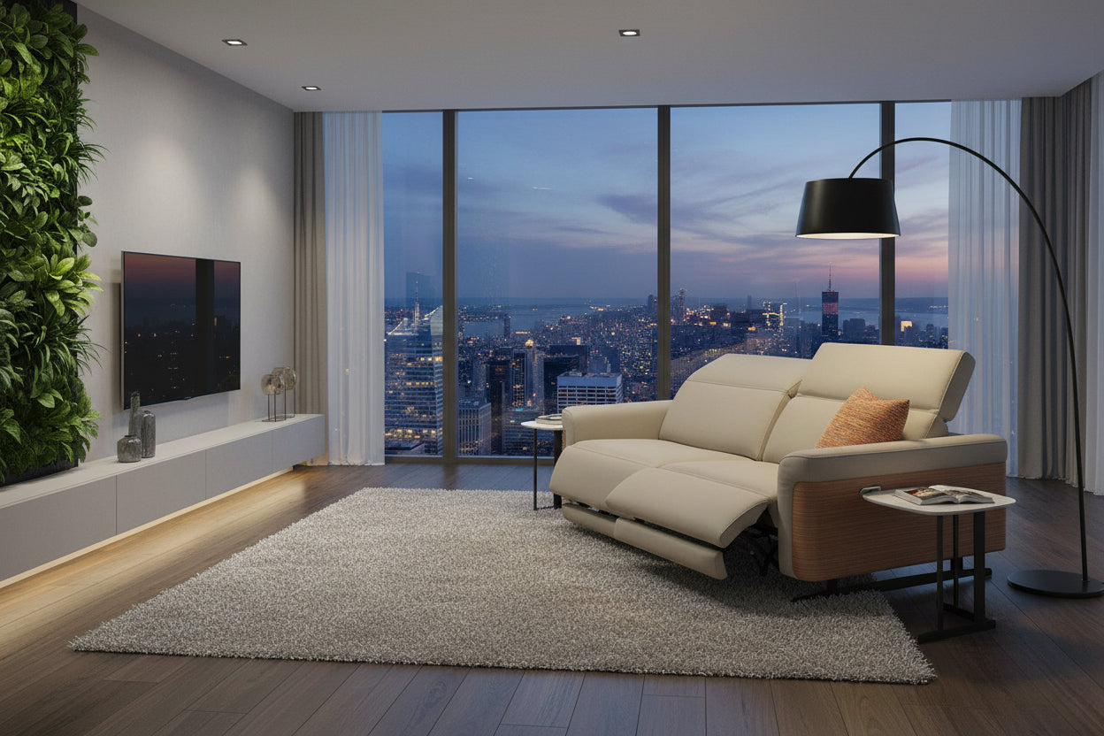 i803 Leather Loveseat | Incanto - Canal Furniture